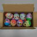24 Pack Prefilled Easter Eggs with Animal Squishy Toys Slow Squeeze Toys for Kids Girls Boys Easter Basket Stuffers Party Favors Gifts Easter Egg Fillers