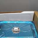 QWORK Full Size Stainless Steel Steam Table Pan Cover with Handle - Set of 2, Durable Lid for Steam Pans