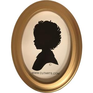 CUT ARTS Gold Oval 5x7 Frame