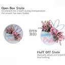 Idyllic Easter Wreaths for Front Door, 16" Spring Pink Flower Wreath with Happy Easter Sign for Spring Summer Porch Window Wall Farmhouse Decor