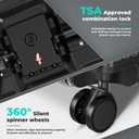20 Inch Carry On Luggage, Zipperless Aluminum Frame PC Hardside Suitcase with Cup Holder & Charger, Airline Approved TSA Lock & 360 Spinner Wheels for Business Weekend Trip