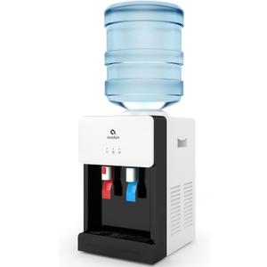 Avalon Premium Hot/Cold Top Loading Countertop Water Cooler Dispenser With Child Safety Lock. UL Listed- White