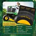 15x6.00-6nhs Lawn Mower Tires (2 Pack),Replacement Riding Lawn Mower Front Tires - With 3" Centered Hub and 3/4" Bushings,Extra 5/8" Bushings(Yellow)