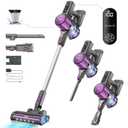 Gevi Cordless Vacuum Cleaner for Home, Stick Vacuum with Powerful Suction Design, LED Display, Long Runtime Detachable Battery, Deep Clean for Hard Floor Carpet