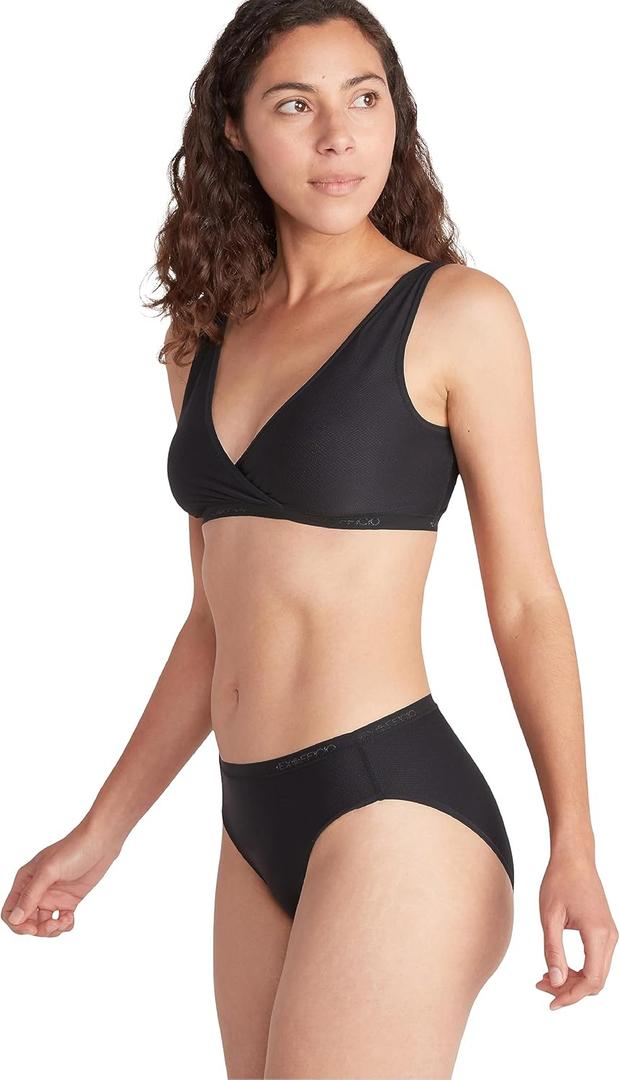 ExOfficio Women's Give-N-Go 2.0 Bikini Cut Brief - Breathable Durable Easy Care Travel Underwear (Black), Small