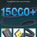 IVANKY DisplayPort Cable 1.4, 8K DP to DP Cable[8K@60Hz, 4K@144Hz, 1080P@240Hz], Support HBR3, 32.4Gbps, HDCP 2.2, HDR, Display Port Cord Compatible for Gaming Monitor, TV, PC, Laptop, Grey-6.6ft