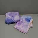 BlessLiving Tie Dye Bed Set Colorful Marble Teen Girl Bedding Watercolor Pastel Pink Blue Purple Duvet Cover Set Marble Abstract Kids Bed Set 3 Piece Bright Girly Bedspreads (Twin)
