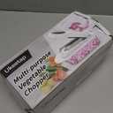 8 Blade All-in-1 Vegetable Chopper Mandoline Slicer with Container, Food Chopper, Onion Chopper, Veggie Cutter for Salad, Kitchen Gadgets Accessories Essentials, White