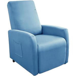 Recliner Chair Covers 4 Pieces Waterproof Small Recliner Sofa Slipcover Stretch Recliner Slipcover for Lazyboy Recliner Chair with Storage Pocket Furniture Protector for Living RoomBlue
