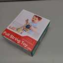 Sensory Montessori Baby Toys, Infant Toddler Travel Toys for Boy Girl, Soft Pull String Fidget Early Educational Learning Bath Toy for 18M+ Autism Birthday Gifts Christmas Stocking Stuffers, Blue