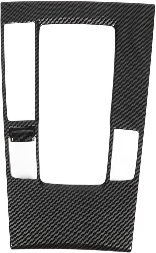KIMISS Carbon Fiber Gear Panel Frame Cover for 3 2020-2023, Center Console Shift Trim Replacement, Stylish Upgrade Accessory