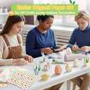 Harloon 500 Sheets Easter Origami Paper 20 Styles 6 Inch Pastel Double Sided Preprinted Easter Bunny Pattern Folding Paper Crafts Arts for School Class Holiday Scrapbook Decor Easy Fold for Beginner