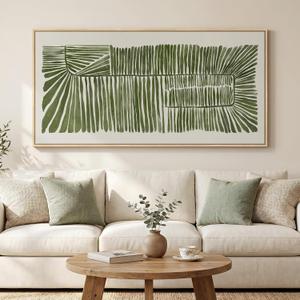Large Framed Horizontal Green Abstract Botanical Canvas Wall Art, 60x30 In
Modern organic pictures, Minimalist artwork for walls, Wood frame, Canvas prints, Wall decor for living room, Bedroom, Dining
Visit the Cuspin Store