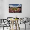 TUMOVO Boston Fenway Park Canvas Wall Art for Bedroom Baseball Stadium Skyline Wall Art for Living Room Sports Field Wall Art Decor Modern Artwork for Home Walls Giclee Framed Ready to Hang 24x16in