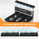 Foeacry 30 Inch Silicone Stove Oven Top Shelf Magnetic for Kitchen Gadgets, Soft Flexible Strong Magnetic Heat Resistant Spice Rack Kitchen Organizer