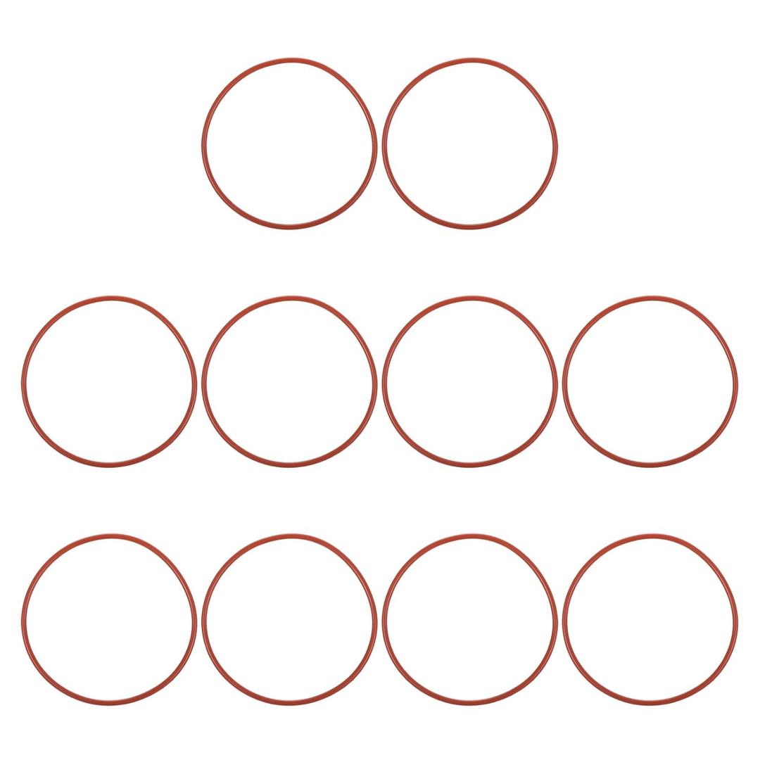 PATIKIL Silicone O-Ring 98mm OD 92mm ID 3mm Width, 20Pcs Metric VMQ Sealing Gasket Replacement for Plumbing Compressor Valves Repair, Red