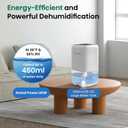 Dehumidifier, 35 OZ Small Dehumidifiers for Room for Home, Quiet with Auto Shut Off, Portable Dehumidifier for Bedroom (280 sq. ft), Bathroom,RV,Closet Colorful Moisture Absorbers Dehumidifiers, White