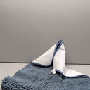 Yimobra Long Chenille Bathroom Rug 44"x24" - Extra Soft Non Slip Bath Mat - Super Absorbent Quick Dry Plush Shaggy Floor Carpet for Tub & Shower - Machine Washable, Denim Blue