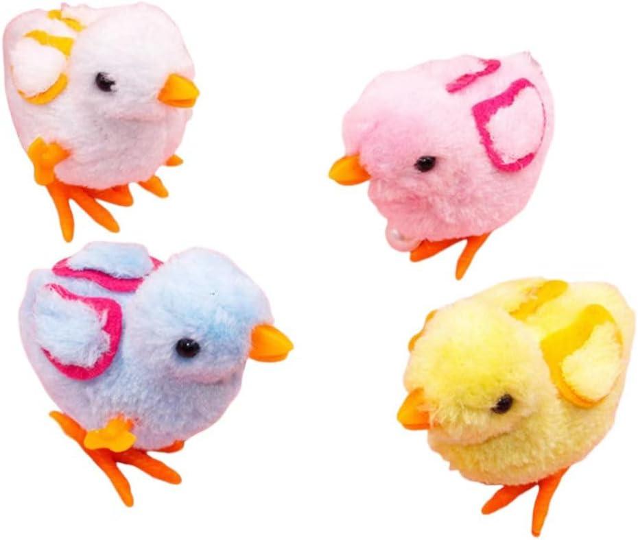 3 x 4 Pcs Wind-Up Jumping Chicks & Hopping Bunnies Toys with Wings for Kids  Easter Egg & Goody Bag Fillers, Toddler Party Favors, and Gifts (Medium)