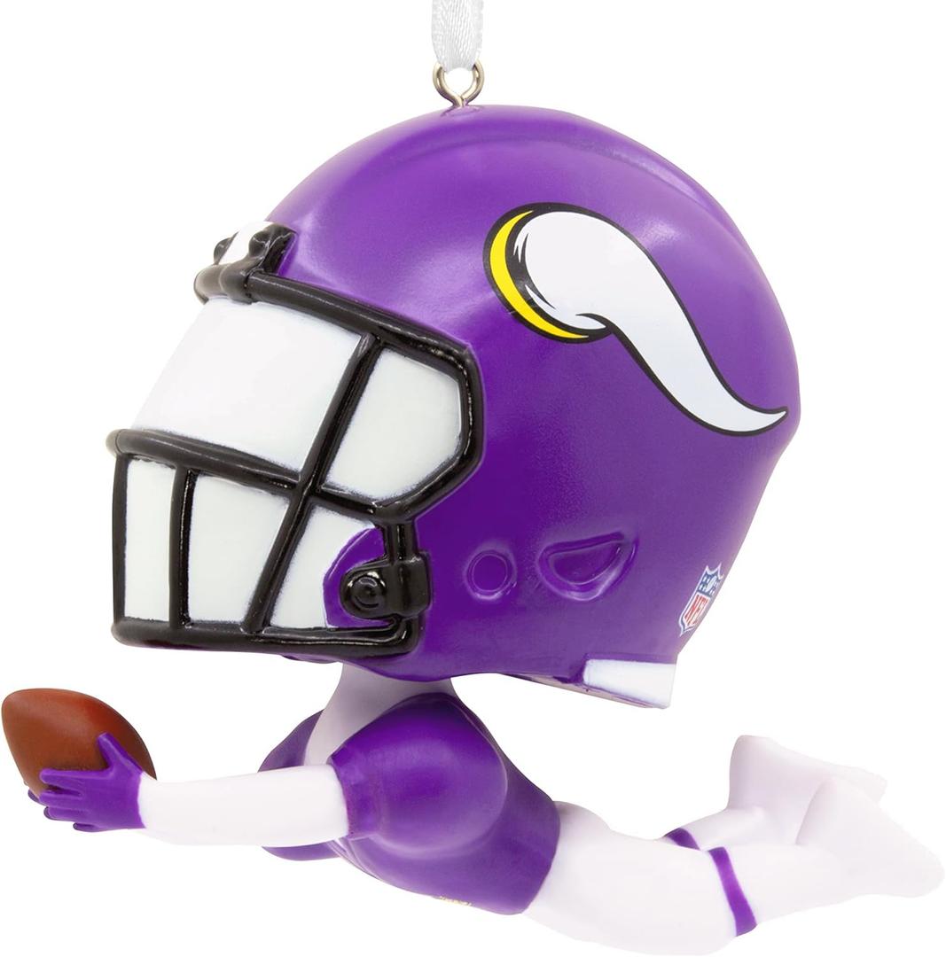 Hallmark NFL Minnesota Vikings Bouncing Buddy Christmas Ornament