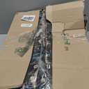 Floor Lamp, Industrial Floor Lamps for Living Rooms Rustic Farmhouse Reading Standing Floor Lamp Adjustable Metal Heads Indoor Task Lighting for Living Room Bedroom Office Home Décor (Black)