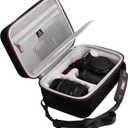 FBLFOBELI EVA Travel Storage Case for Canon EOS Rebel T7 / T8i / T5 / R50 / R100 DSLR Camera with 18-55mm Lens, Camera Protective Waterproof Carrying Bag (Case Only) (Black)