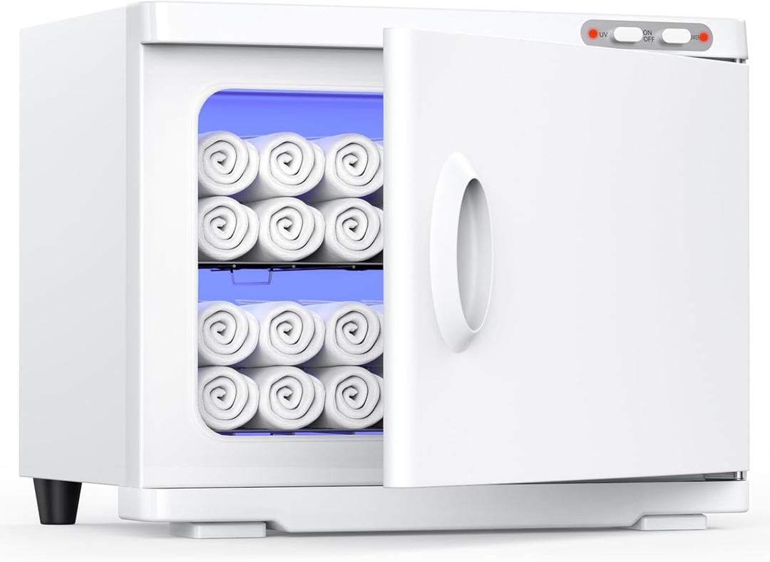 23L Hot Towel Warmer for Spa, Large 2-in-1 Spa Towel Warmers for Facials Esthetician, Towel Warmer Cabinet Towel Heater for Barber, Salon(White)