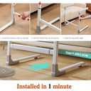 Glnnk Couch Stand Assist Aid for Elderly: Chair Sofa Lift Assis Devices for Seniors Sit to Stand - Height & Width Adjustable Mobility Daily Living Aid Rail Assistance Handle (Grey)