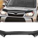 Hood Deflector Hood Protector Compatible with Subaru Forester 2018 2017 2016 2015 2014 Gloss Black Hood Protector Bug Deflector Stone Guard