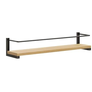 OROPY Spice Rack Wall Mounted, Rustic Wood Hanging Rack for Over The Stove, Kitchen Wall, 1 Pack