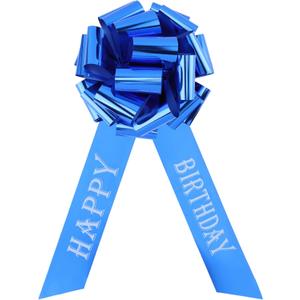 Happy Birthday 14 Inch Big Bow,1Pcs Big Bow for Present,Big Gift Bow for Appliances,Bikes,Table Decorations and Party Events Decoration(dark blue)