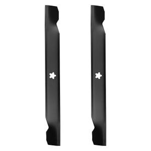 (2) 42 inch Mower High-Lift Blades for Craftsman 138971 532138971 LT1000 LT2000 T110 YT3000 42" Deck Mower Lawn Tractor Husqvarna/Poulan/AYP PP19A42 YTH18542 138498 532127843 (5 Point Star), Black