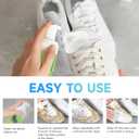 2 x Suede and nubuck cleaner, New suede shoe cleaner with brush, no-rinse foam shoe cleaner kit for leather, boots, knits, canvas, nubuck, fabric, tennis