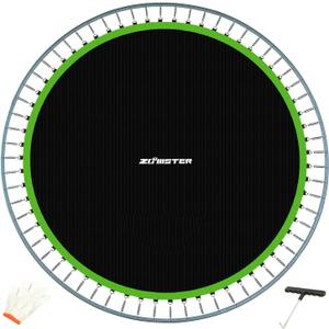 Zoomster Replacement Jumping Mat, Fits 12FT Round Trampoline Frame with 72 V-Hooks, Using 5.5" Springs 127" Premium Trampoline Mat (Spring not Included)