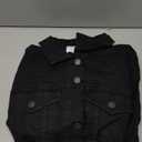 Amazon Essentials Men's Regular-Fit Low Stretch Denim Jacket (Black, X-Large)