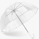 Clear Bubble Umbrella Wedding, High-Visibility Transparent Rain Umbrellas Bulk, Windproof Large Clear Umbrella, Firm and Durable, Dome Umbrellas for Wedding Bride Groom Photography Golf Outdoor