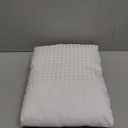 Queen Bed Skirt, Pleated Waffle Weave Bed Skirt with Split Corners, Tailored Dust Ruffle 16 Inch Drop Easy Fit, Machine Washable (White, Queen - 16" Drop)