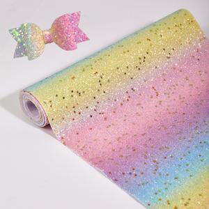 Shiny Synthetic Leather Roll 12 x 53 inches Colorful Handmade DIY for Making Holiday Decorations, Handmade Gifts, and Accessory Parts. (Black)