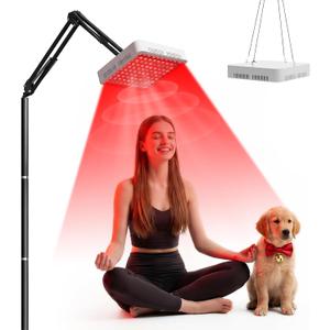 Red Light Therapy for Face Body, 660nm 850nm 940nm Infrared Light Therapy for Home Use, Dual Stand/Hanging Kit, Muscle Recovery & Skin Wellness LED Red Panel with Goggles & Mask, Ideal Gift for Women