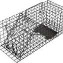 Live Squirrel Trap Heavy Duty Humane Animal Cage Trap (No Assembly Required) (Black)