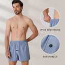 BAMBOO COOL Men's Boxer Short 2-Pack Bamboo Boxers for Men Classic Relaxed Fit Stretch Short XXXL Black & Grey