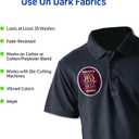 Avery Printable Heat Transfer Paper for Dark Fabrics, 8.5" x 11", Inkjet Printer Compatible, 5 Sheets of Iron On Transfer Paper, Great for Custom Shirts, Uniforms, Gifts, and More (3279)