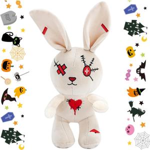 for Him, Cute Plush Rabbit Stuffed Animal, Christmas Decorations Outdoor, Crazy Rabbit Creepy Spooky Bunny, for Kids, Adults, Teens