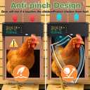 Automatic Chicken Coop Door Solar Powered with Timer&Light Sensor Remote Control 4Modes,Adjustable Anti-Pinch Strength & Weather Poof 1