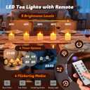 PChero Rechargeable Flameless Candles with Remote Timer & Charging Base, 12 Pack Votive Candles Battery Operated Tea Lights Flickering, LED Tealights for Home Wedding Halloween Fall Christmas Decor
