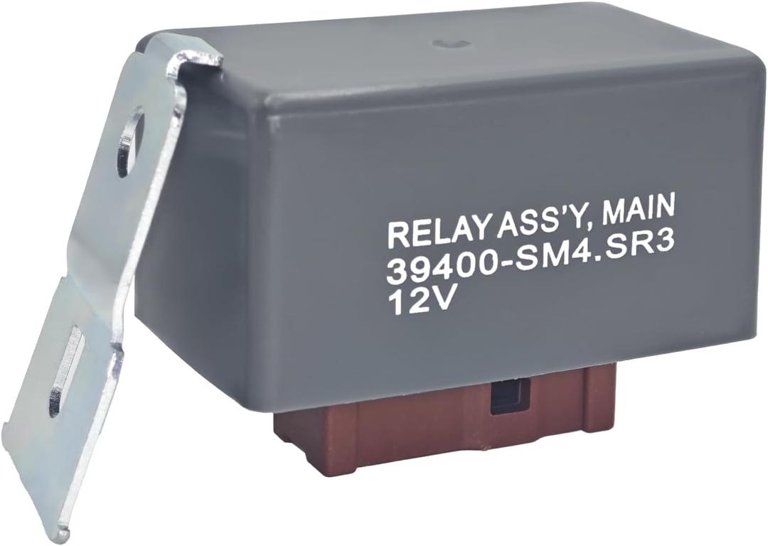 39400-SM4-003 Fuel Pump Main Relay Compatible with 1992-2001 Honda Civic Accord & Acura CL TL Integra - Replaces 39400-S10-003 39400-S01-A01 39400-S1-000 39400-SR3-003 RZ-0088