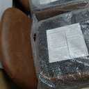 Counter Height Bar Stools Set of 4, Bar Stool with Soft Cushion Low Backrest Modern Barstools for Kitchen Island or Bar, Walnut, 26 Inch