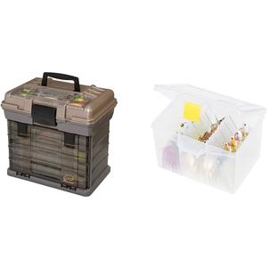 Plano 137401 By Rack System 3700 Size Tackle Box, Multi, 16" X 12" X 17.25" 6lbs & Stowaway Spinner Bait Box