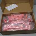 24PCS Full Set Exterior Decoration Trim Kit Fit for 2018-2026 Jeep Wrangler JL JLU 2/4 Doors, Door & Hood Hinge Covers Door Handle Side Vent Tailgate Hinge Cover Trim(Pink)