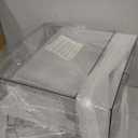 mDesign Plastic Stackable Closet Storage Organizer Bin Containers with Front Pull Drawer for Cabinet, Desk, Shelf, Cupboard, or Dresser Organization - Lumiere Collection - 2 Pack - Clear